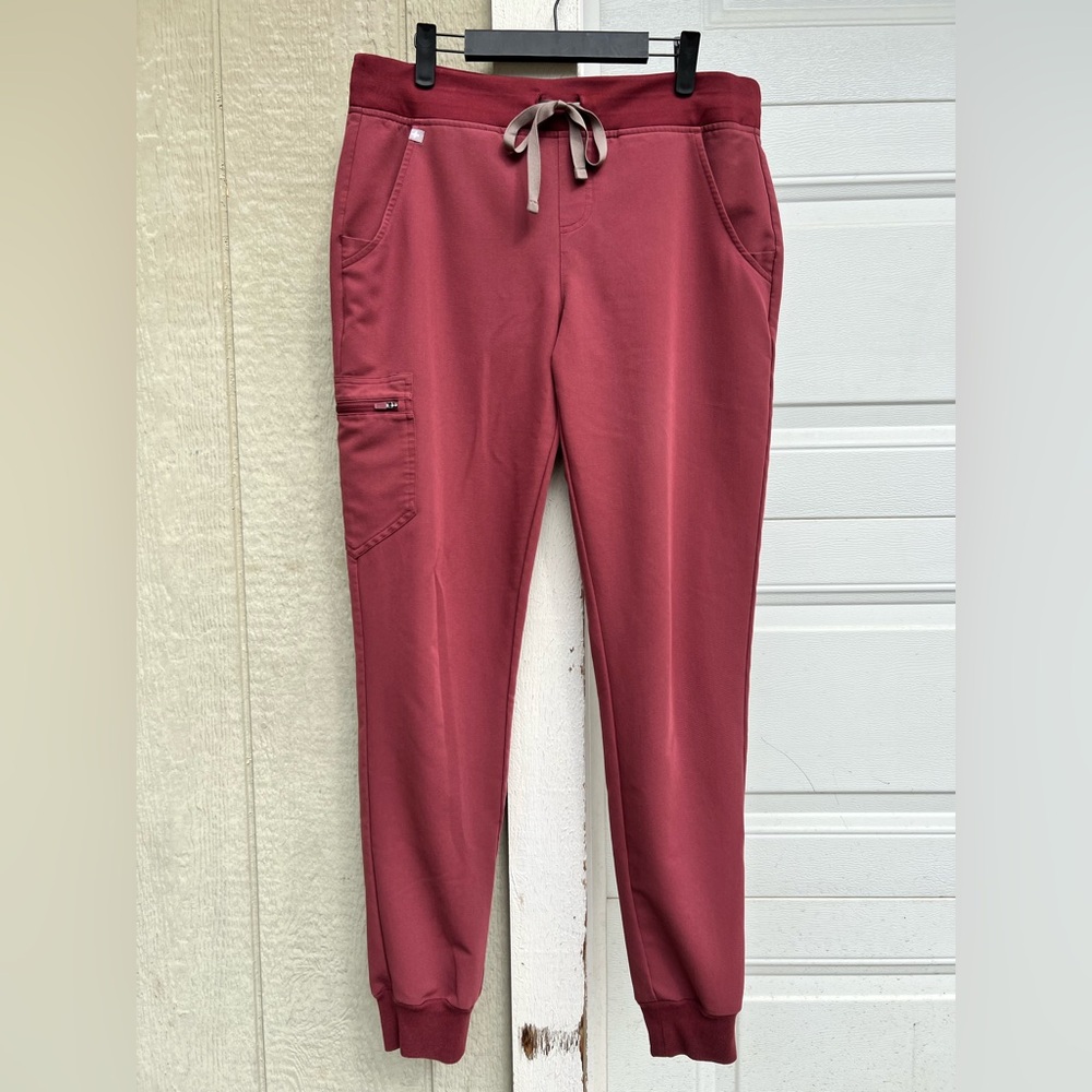FIGS Dark Cherry Tall Zamora Joggers